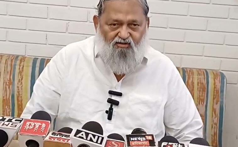 वक्फ बोर्ड संशोधन बिल पर अनिल विज का बड़ा बयान, बोले- चोरी-ठगी रोकने के लिए जरूरी