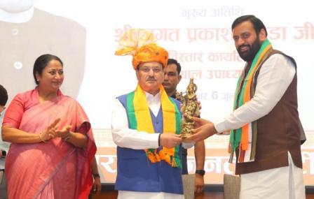 दिल्ली से जेपी नड्डा ने वर्चुअली किया हरियाणा के तीन भाजपा जिला कार्यालयों का उद्घाटन