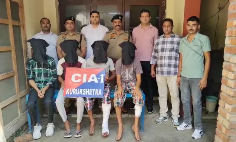 कुरुक्षेत्र पुलिस ने मुठभेड़ में घायल आरोपियों को गिरफ्तार, भारी मात्रा में अवैध असलहा बरामद