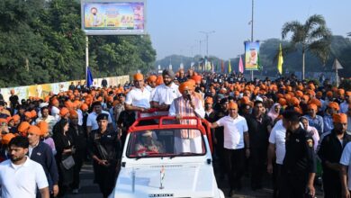 “हिंद दी चादर” मैराथन को केंद्रीय मंत्री मनोहर लाल ने दिखाई हरी झंडी — 61 हजार युवाओं ने लिया भाग, गुरु तेग बहादुर जी को दी श्रद्धांजलि