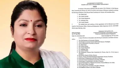 हरियाणा महिला आयोग की 5 नई सदस्य नियुक्त